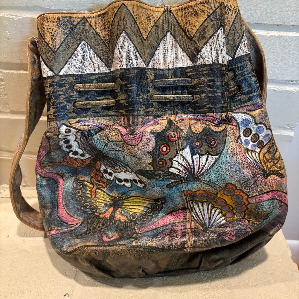 Jane Yoo Vintage Leather Bucket Bag